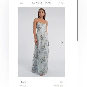 Jenny Yoo Drew Enchanted Floral Serenity Blue